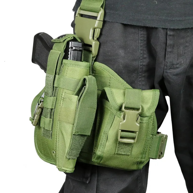 Adjustable Waterproof Universal Drop Leg Gun Holster Right Handed Tactical Thigh Pistol Bag Pouch Outdoor Sprots Legs Harness 250915