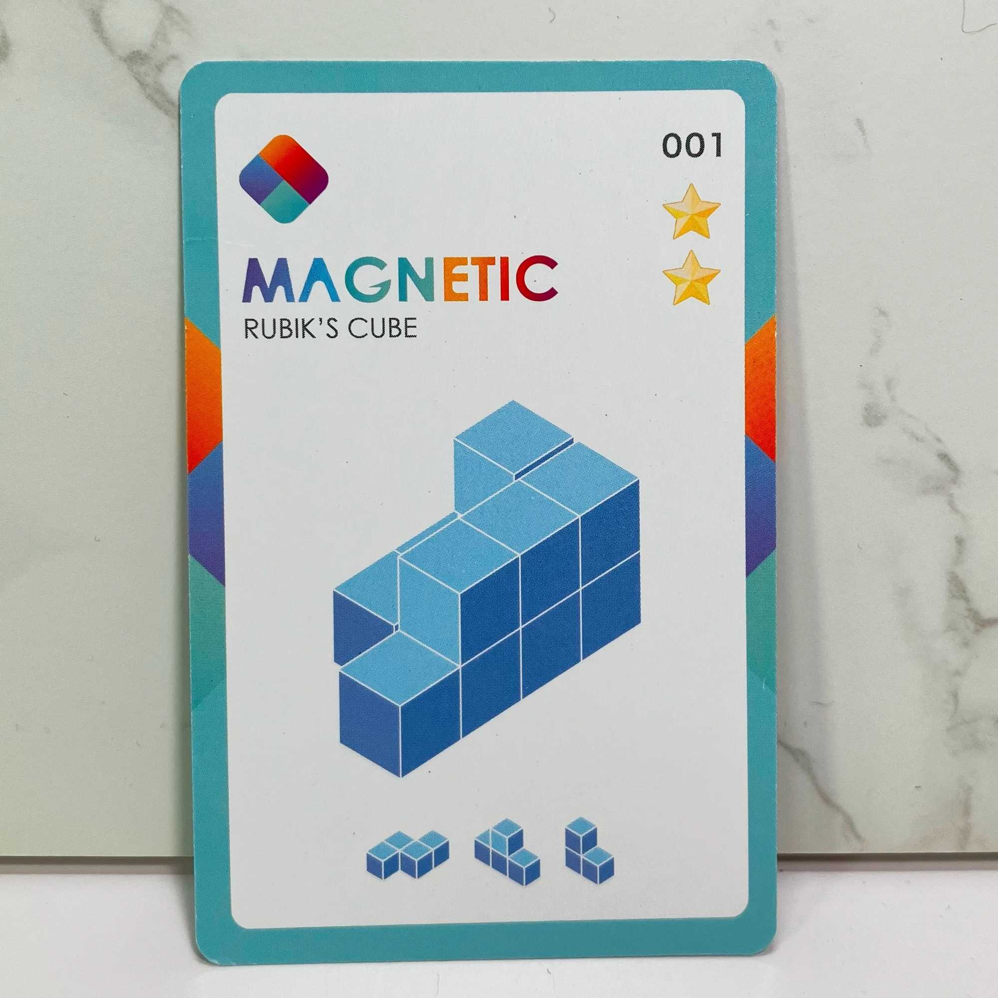 DIY Magnetic Cube Building Blocks 3D Magnet Tile 7Pcs Set Puzzle Speed Cube 54pcs Guide Cards Intelligence Toys For Children C250916