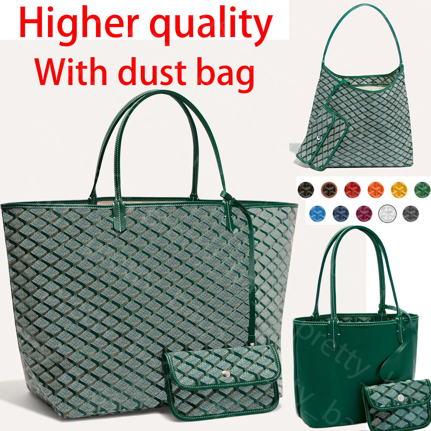 Large Tote Bag Designer Shoulder Bag Luxury Hobo Bag Womens Purse Canvas Bag High Quality Green Bag Fashion Shopper Bag Top Vintage Bag Classic Beach Bag Sac Tasche