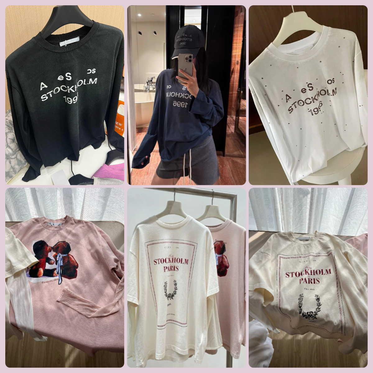 Women's Vintage T Shirt Designer Trendy Letter Prints Sun Protection Loose Long Sleeves Round Neck Cotton Casual Cute Distressed Streetwear