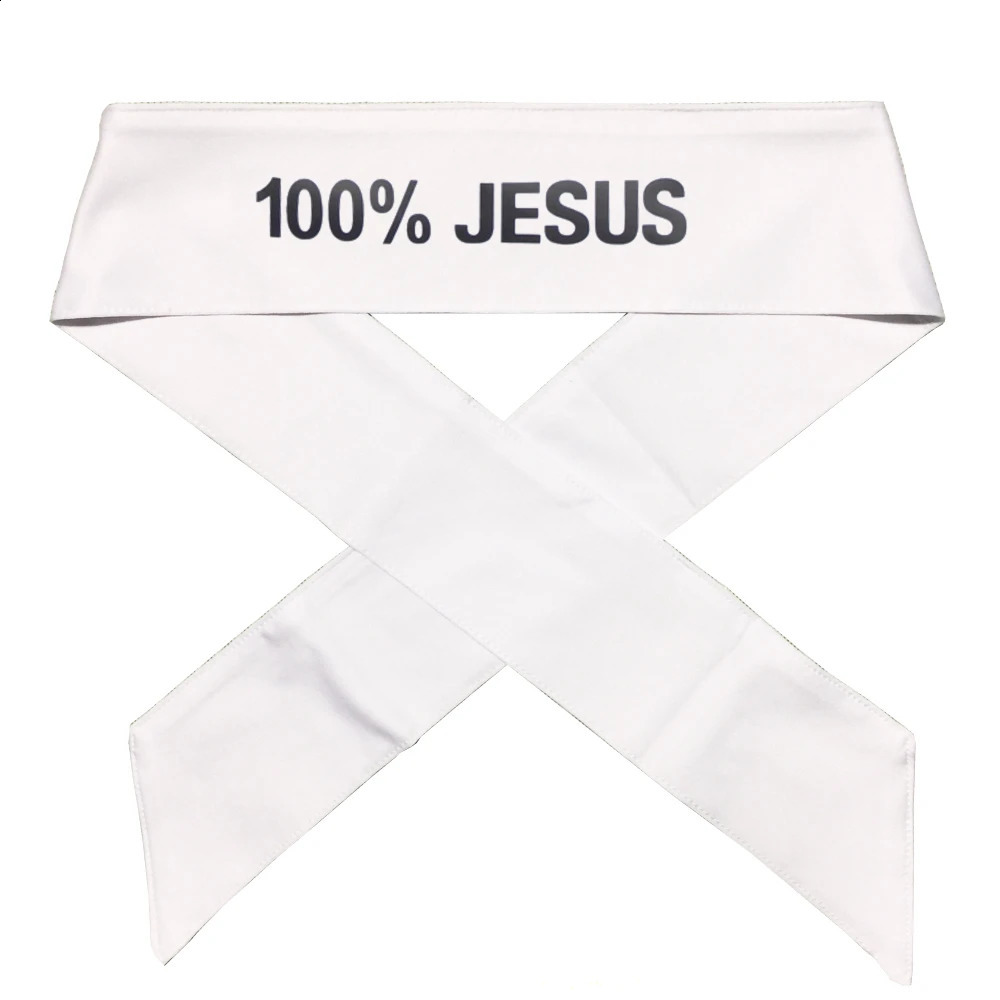 100 JESUS Print Basketball Sports Headband Men Women Running Fitness Sweatband Bandana 250916