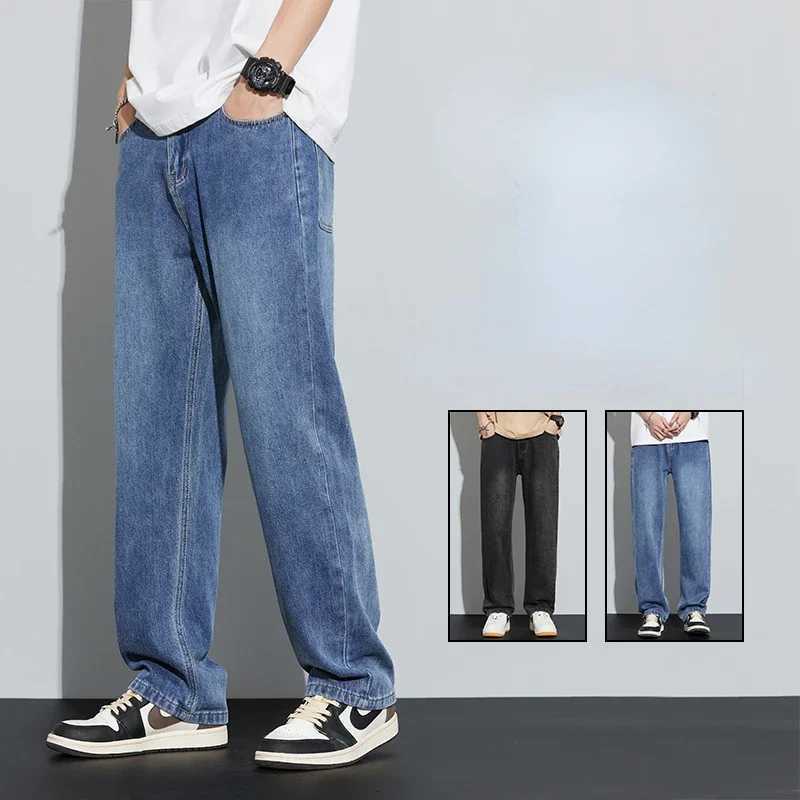 2024 Men 100 Cotton Autumn Winter Loose Straight Wide Leg Trousers Fashion Brand Cargo Casual Pants for MenZ250917