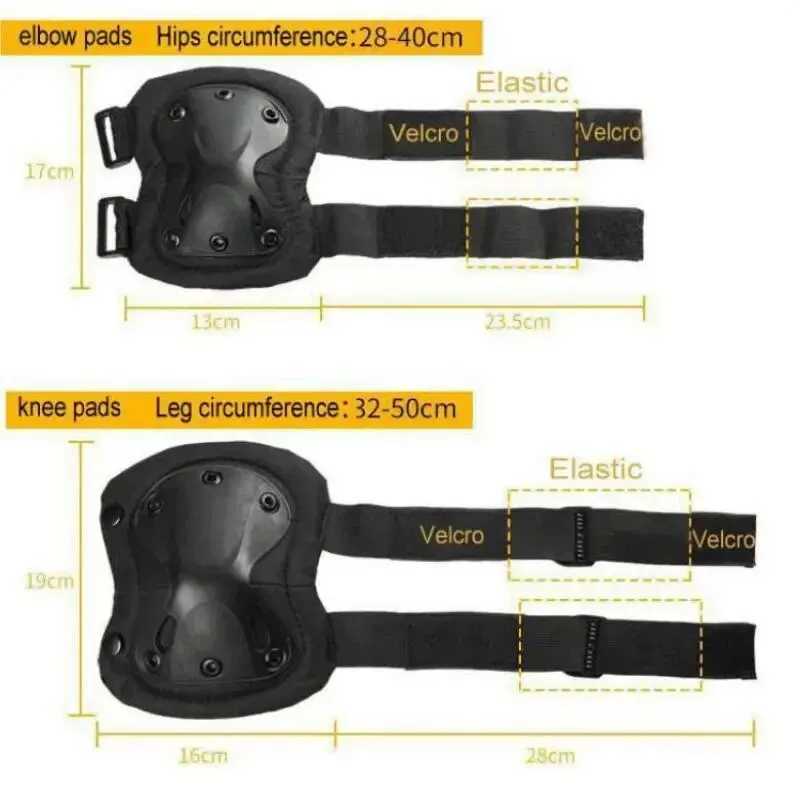 Outdoor Tactical Protective Gear Set Of 4 Knee Pads Elbow Pads For Outdoor Cycling Mountaineering And Hiking Protection Sports J250917