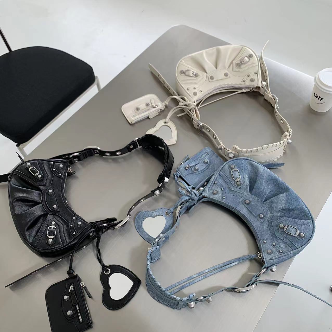 BAG OF PARODY designer bag Light luxury high quality Willow nail bag spicy girl armpit bag monthly tooth bag shoulder bag half moon motorcycle bag