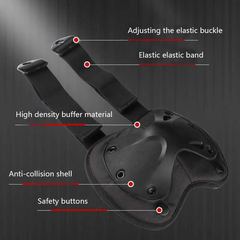 Outdoor Tactical Protective Gear Set Of 4 Knee Pads Elbow Pads For Outdoor Cycling Mountaineering And Hiking Protection Sports J250917