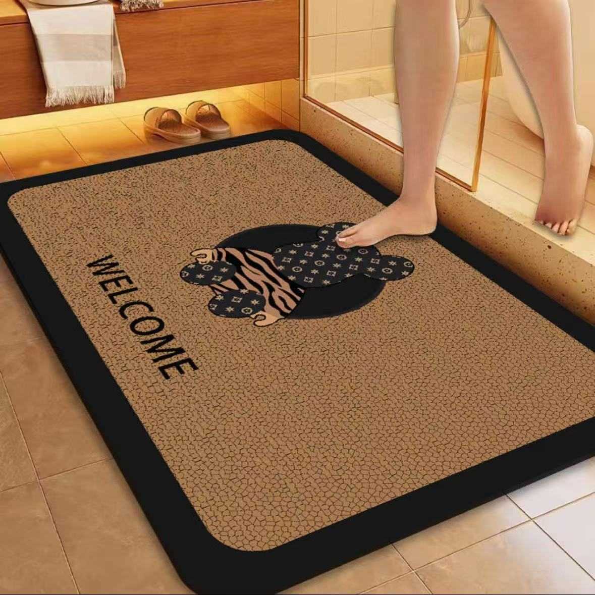 HighEnd Diatomaceous Earth Bathroom Mat Home Entryway Foot Mat Bathroom Toilet WaterAbsorbent QuickDry Foot Mat C250917