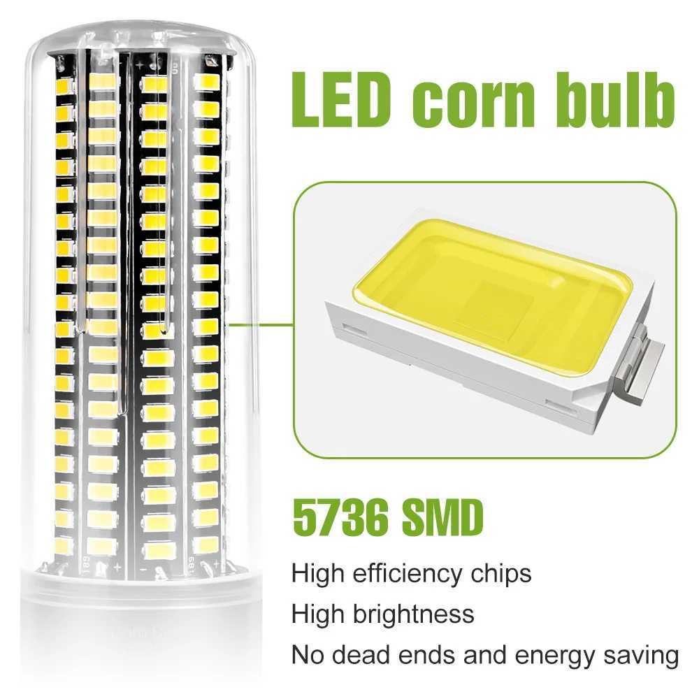 30W LED Bulb E27 Corn Lamp E14 Ceiling Light AC220V Chandelier Bulbs B22 No Flicker For Home Living Room Lighting ColdWarm 110V C250917
