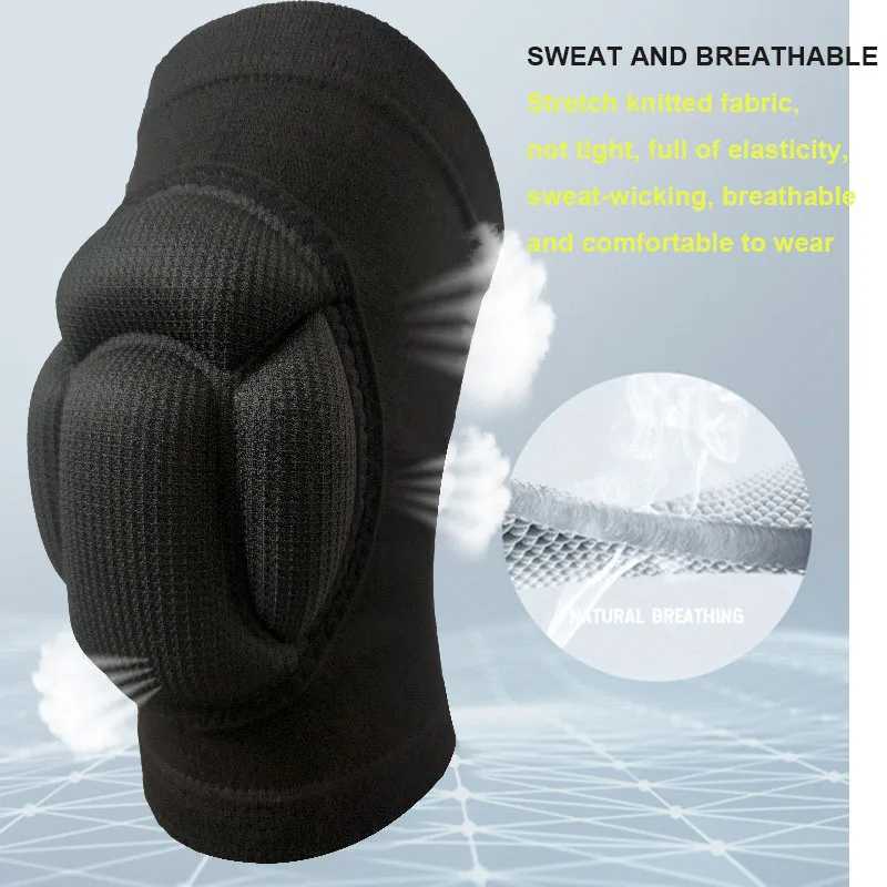 2pcs Sports Kneepad Thickening AntiCollision Sports Protection Knee Pad Elastic Breathable Knee Brace for Dancing Football J250917