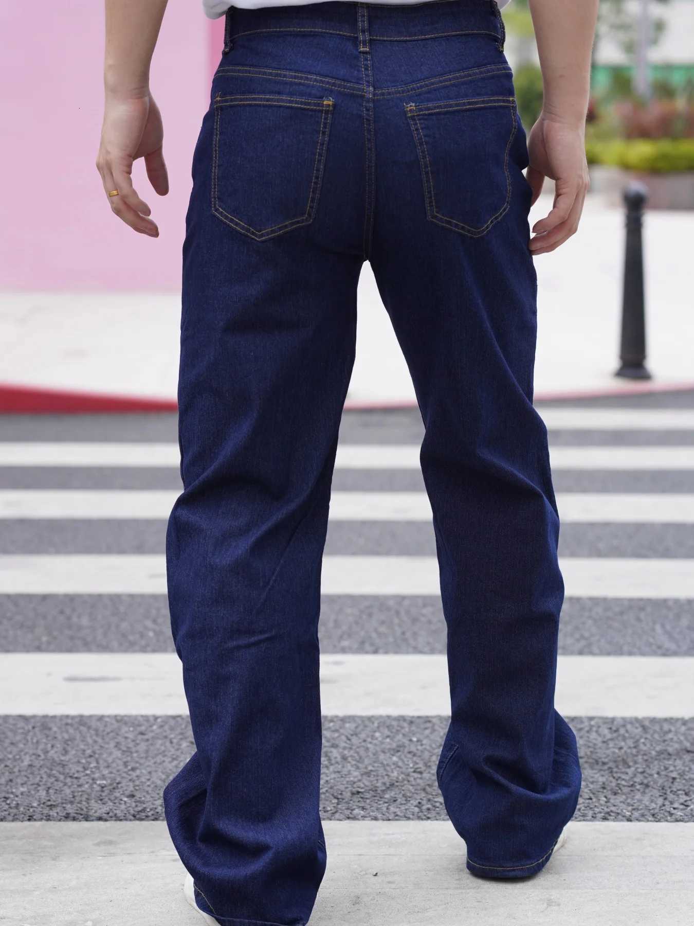 Versatile casual stretch fabric summer new style mens jeans classic blue color On sale with free shipping In stockZ250917