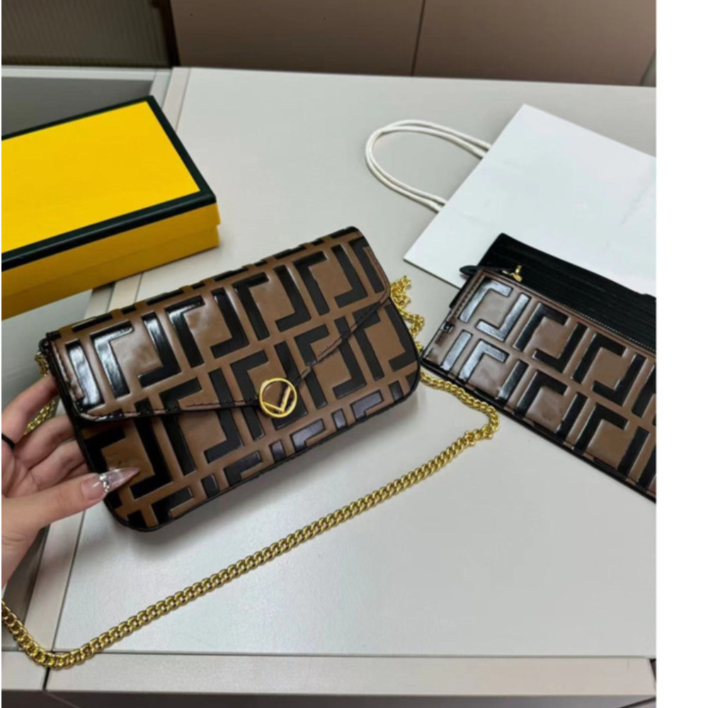 10A Designer Multi Chain Handbags Purse Fashion Women Shoulder Bags Lady The FF Bag Wallet Female backpack White Black Brown