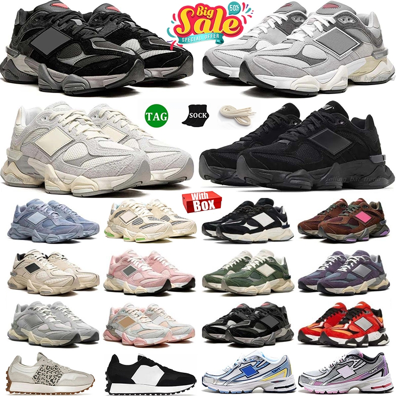 Designer trainers free shipping 9060 men women 2002r running shoes 1906 530 327 triple black cat suede sea salt arctic grey raincloud pink sneakers 36-45