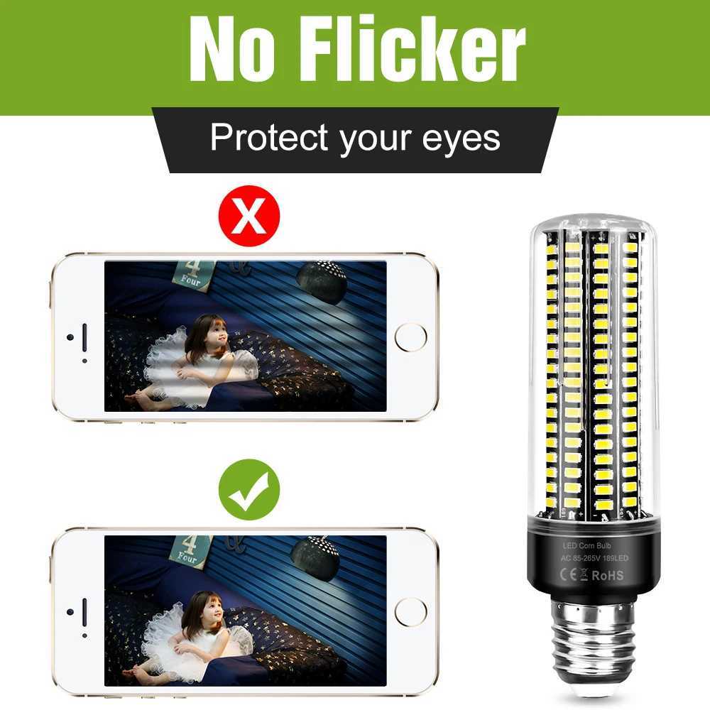 30W LED Bulb E27 Corn Lamp E14 Ceiling Light AC220V Chandelier Bulbs B22 No Flicker For Home Living Room Lighting ColdWarm 110V C250917