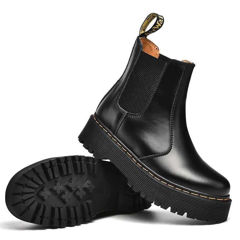 Women Classic Retro Genuine Leather Chelsea Boots Female Fashion Ankle Boot Casual British Style Short Boot HighTop ShoesXJ250917