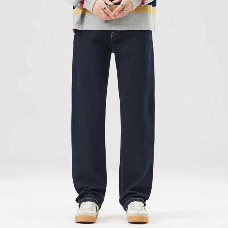 Retro Loose Fit Mens Jeans Trendy Straight Leg Casual Pants Autumn Winter New Arrival Versatile Long Trousers for MenZ250917