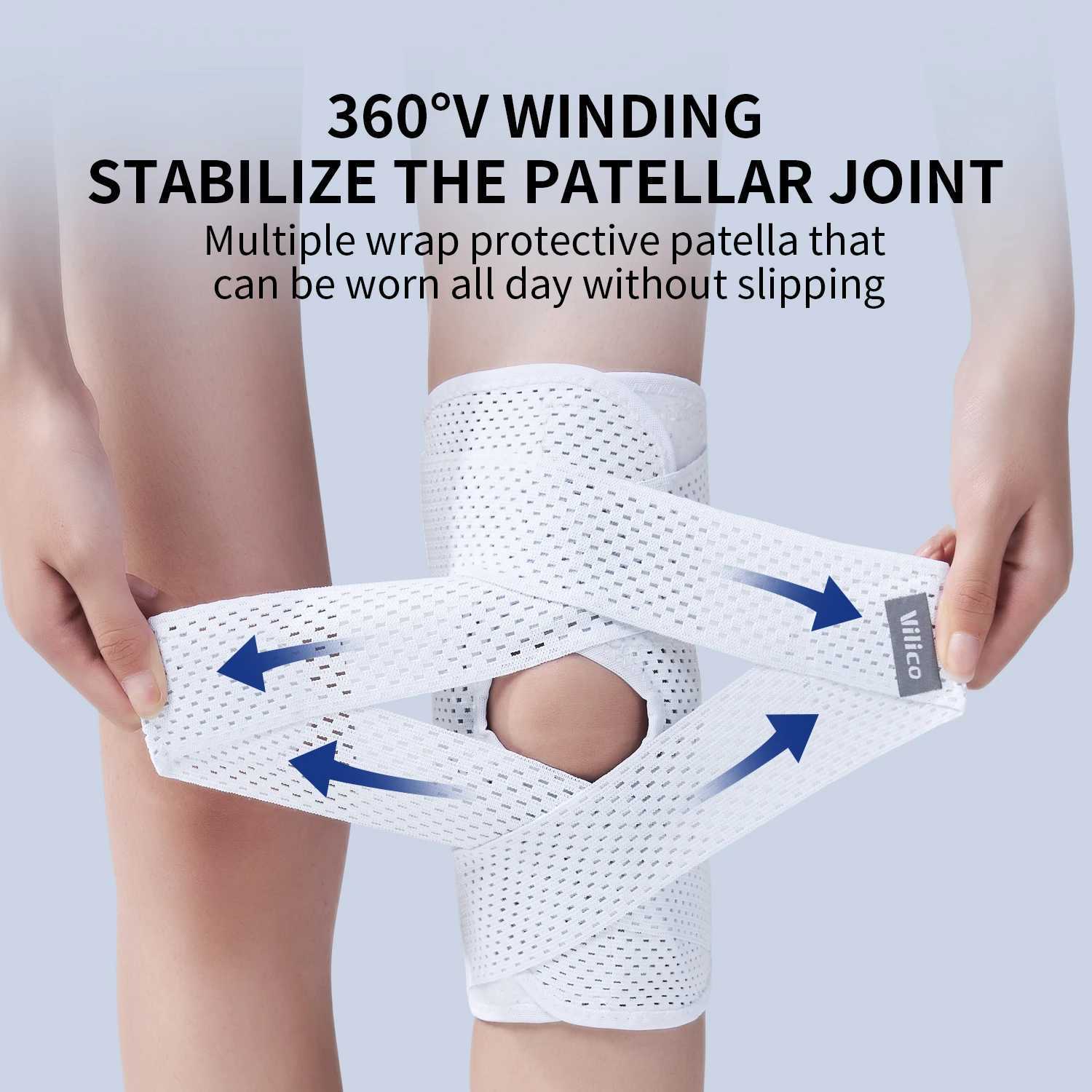 1Pcs Adjustable Knee Support Brace with Patella Gel Pad Men Women Meniscus Tear Knee Pain Injury RecoveryWorkoutSports J2509171