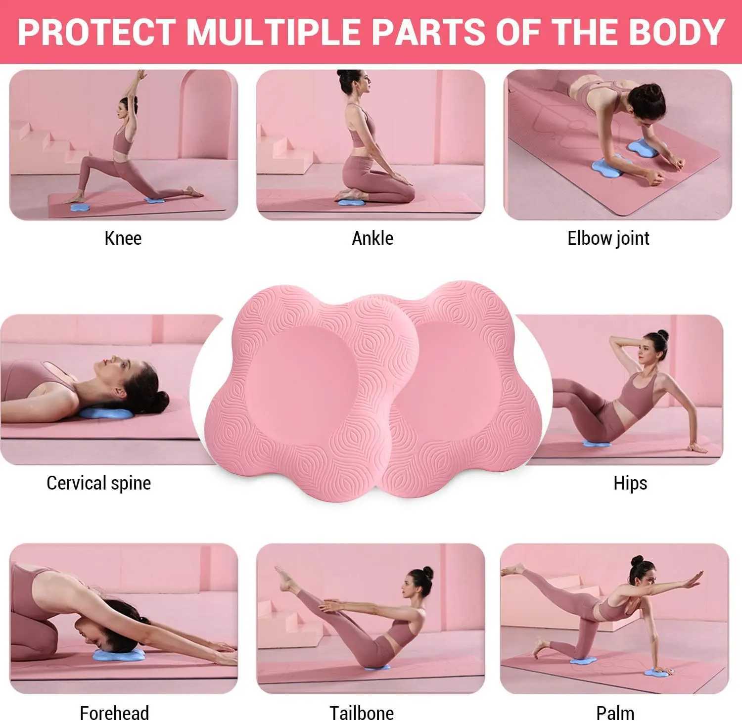 2Pcs Yoga Knee Pads Comfortable Fitness Accessories Pilates Yoga Sports Accessories for Protecting Knee Ankle Elbow Hand J250917