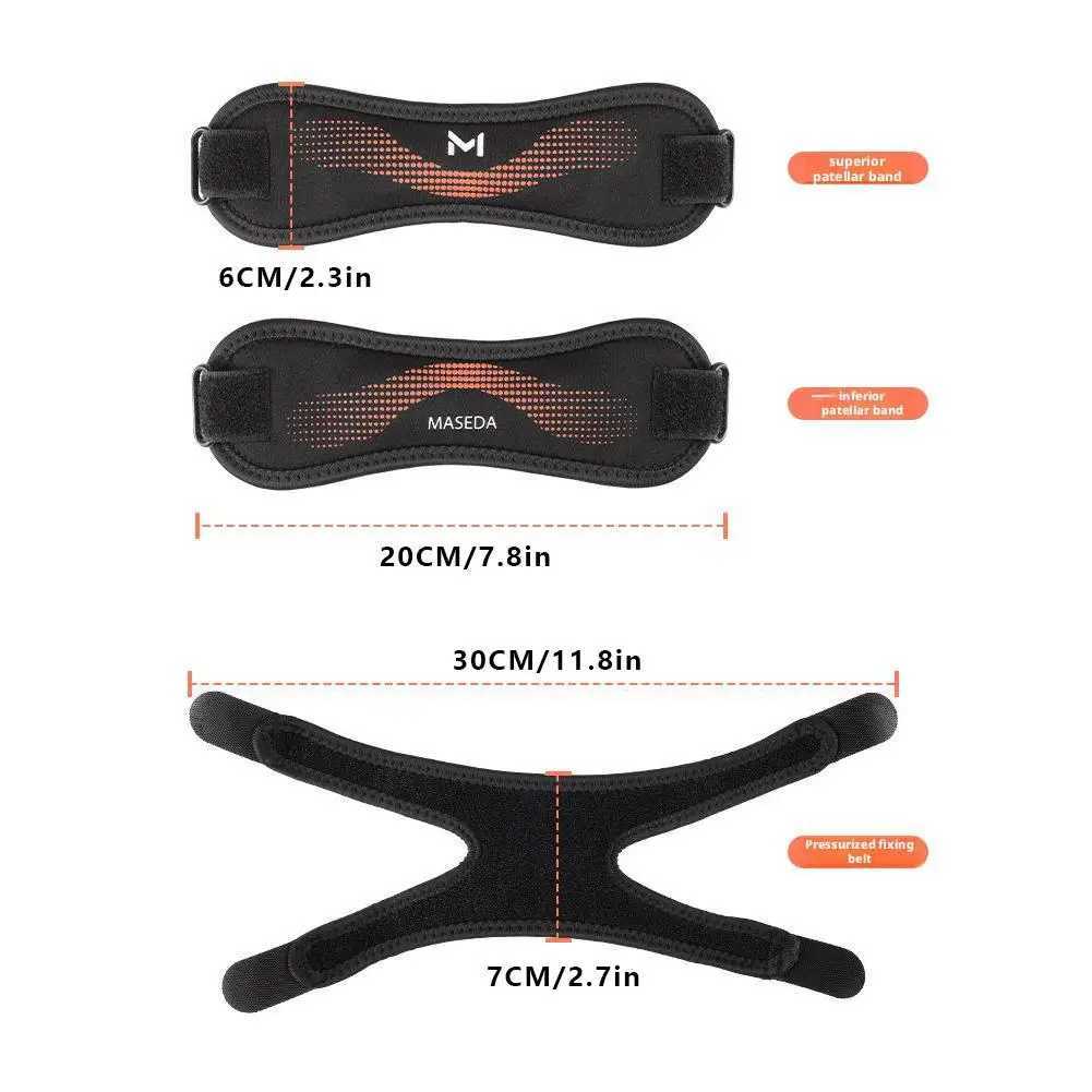 1Pcs Double Patellar Band Adjustable Meniscus Strap Jump Rope Knee Protector Running Badminton Protective Tool J250917