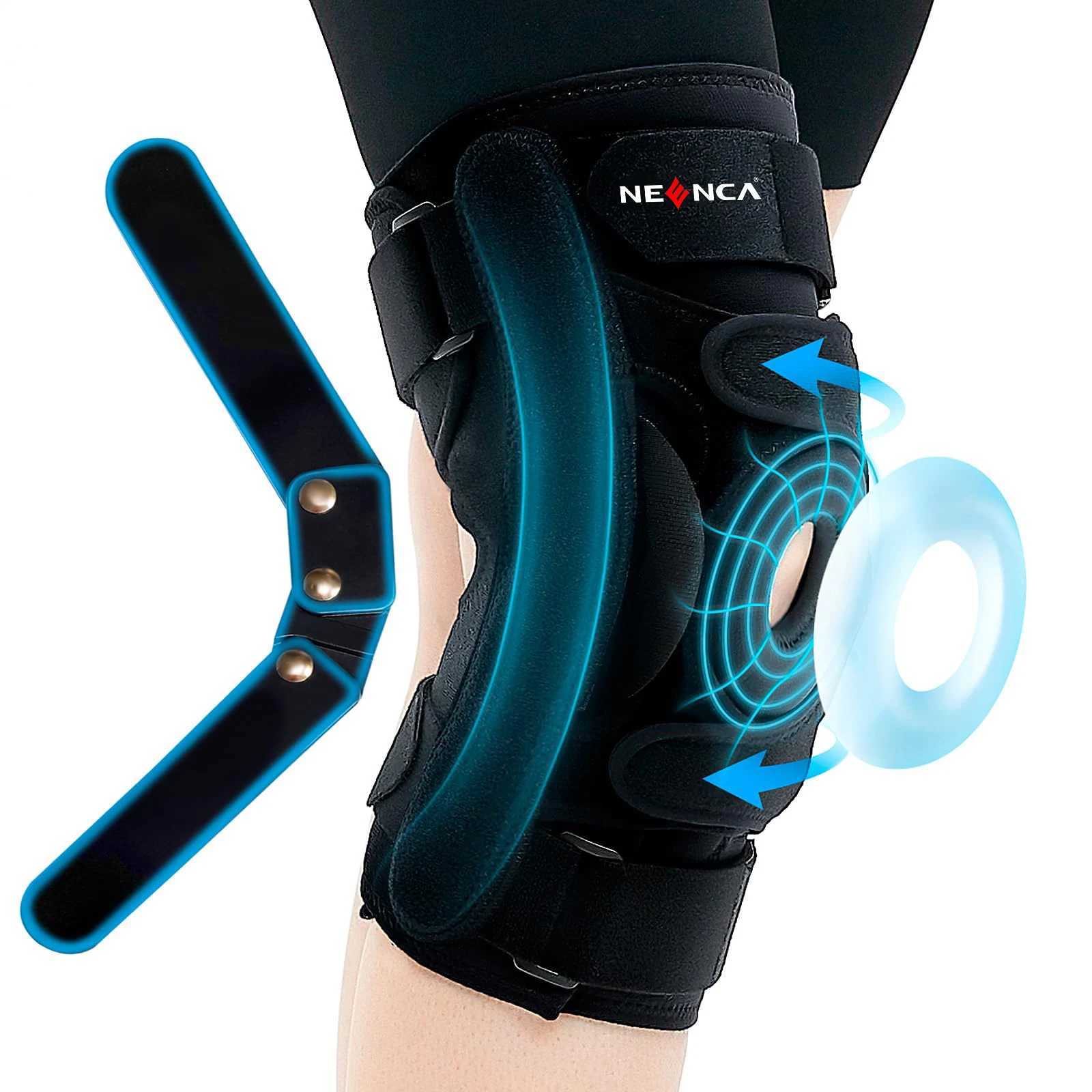 Hinged Knee Brace with Side Stabilizers Threesection for Men and Women Relieves Arthritis ACL MCL PCL Meniscus Tear J250917