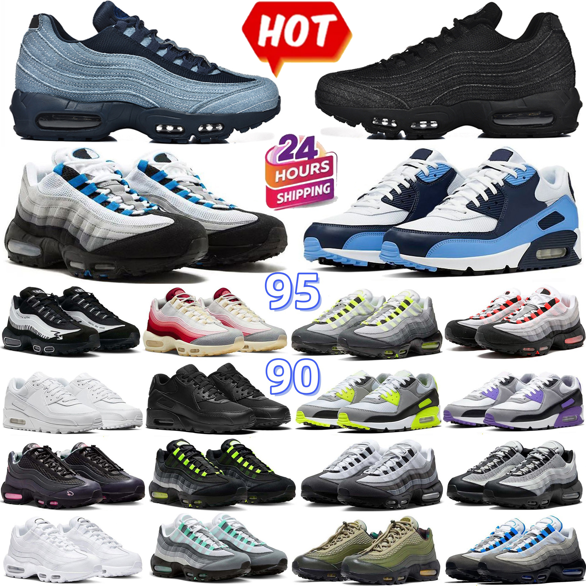 95s 95 Running Shoes 90 Men Women Sneakers Mid Shoes Triple Black White C X Tour Yellow Aegean Storm Sequoia Pink Beam Obsidian Neon Trainers Sports Sneaker