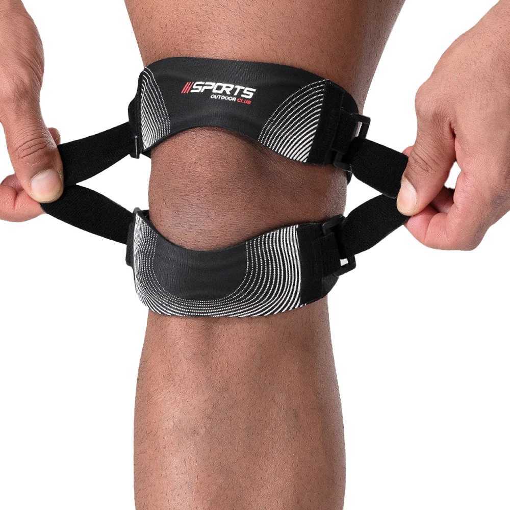 1PC Patella Knee Brace for PainMeniscus TearAdjustable Orthopedic Compression Patellar Tendon Support Strap with Patella Pads J250917