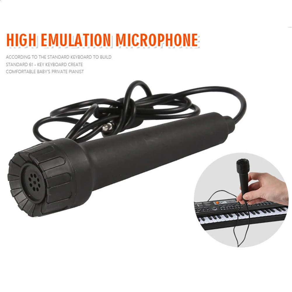 61 Keys Electronic Keyboard Piano Digital Music Key Board Kid Multifunctional with Microphone Musical Enlightenment Xmas Gifts 250916
