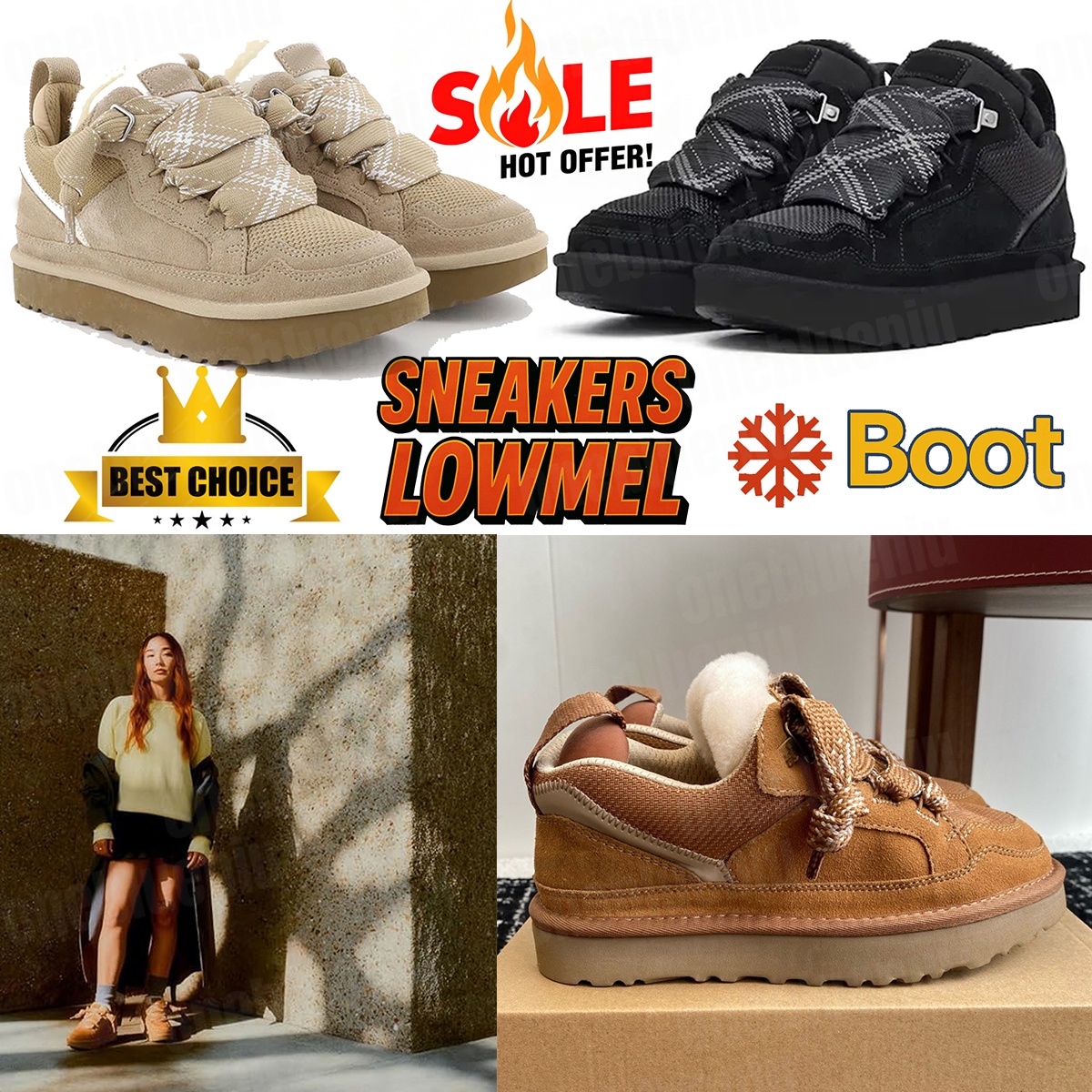 Designer Tazz Tasman Lowmel Sand Trainer Platform Snow Boots Sheepskin Winter Shoes for Men Women Australia Ankle Booties