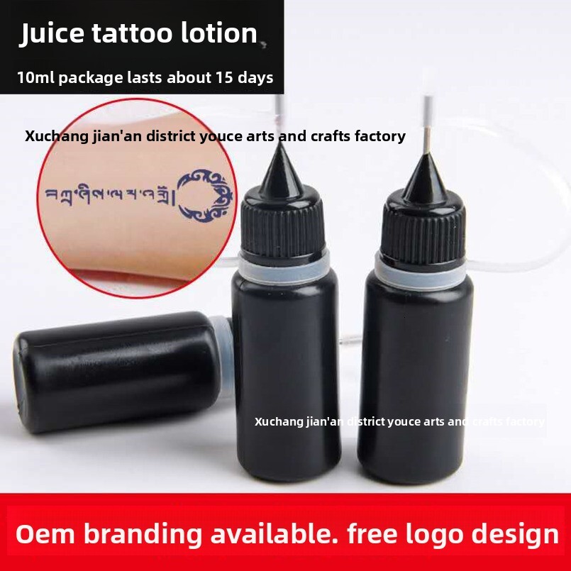 Blue Grid Color Acidic Hair Gel Sweatproof Sticker Juice Template Henna Tattoo Cream high quality