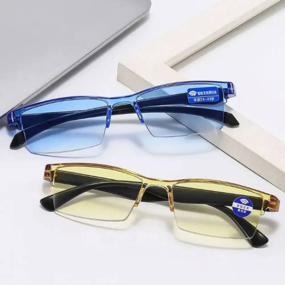 Smart Automatic Zoom Reading Glasses New Ultralight Rimless Anti Blue-ray Spectacle Optical Presbyopia Eyewear Unisex ddmythur