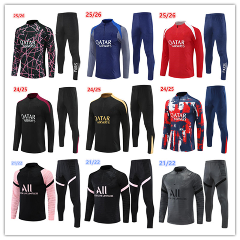 2025 2026 pPSG tracksuit Paris tracksuit training sets chandal 21 22 23 24 25 26 survetement tuta retro futbol psgES tracksuits Soccer football tracksuit men kids kit