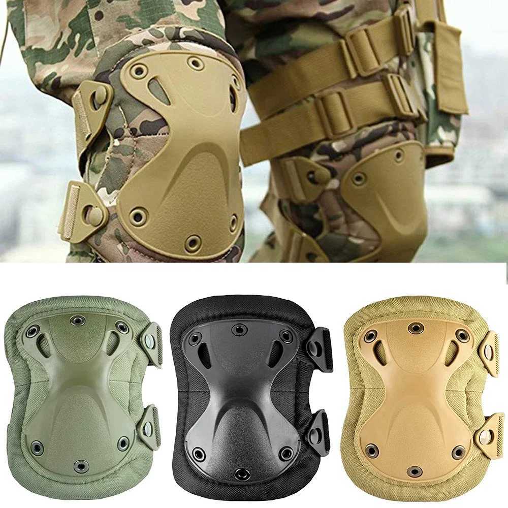 Tactical Knee Pad Elbow CS Military Protector Army Airsoft Outdoor Sport Hunting Kneepad Safety Gear Knee Protective Pads J250917