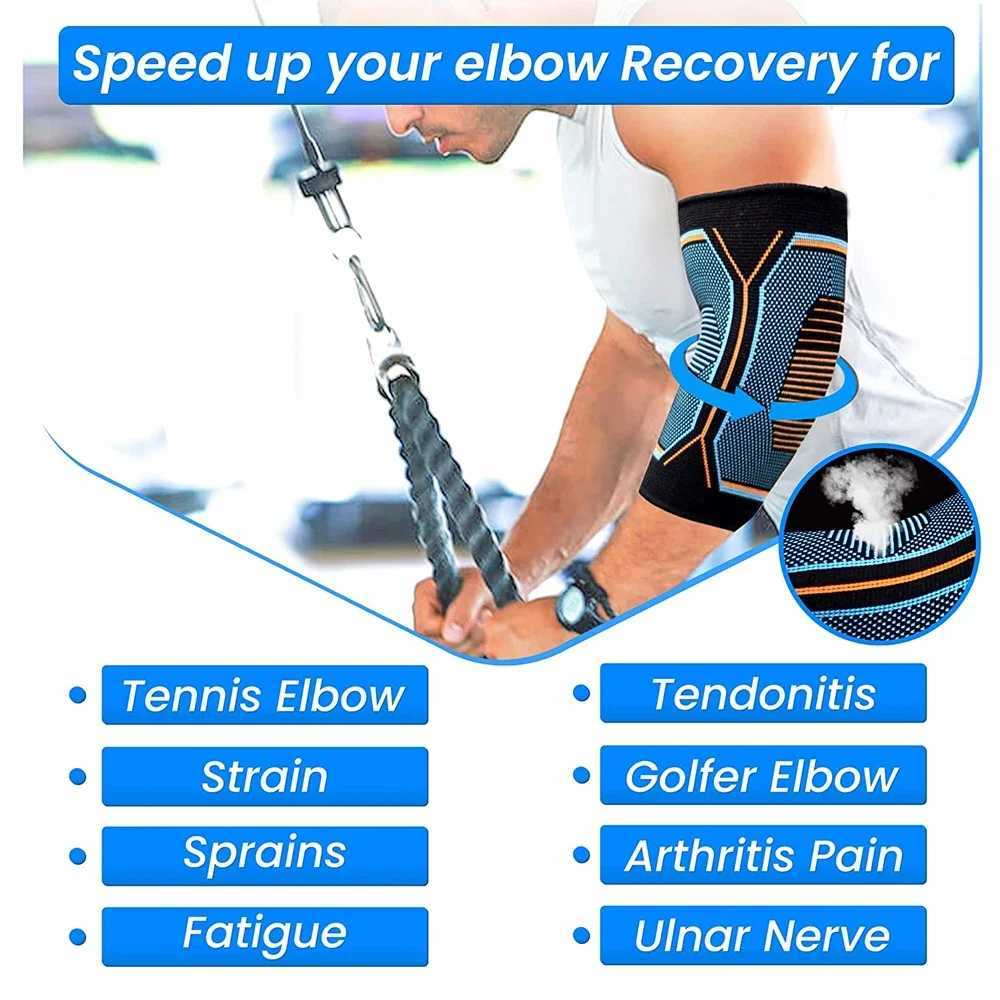 AXXTXXA 1PCS Fitness Elbow Brace Compression Support Sleeve for Tendonitis Tennis Elbow Golf Elbow Treatment Weightlifting J250917