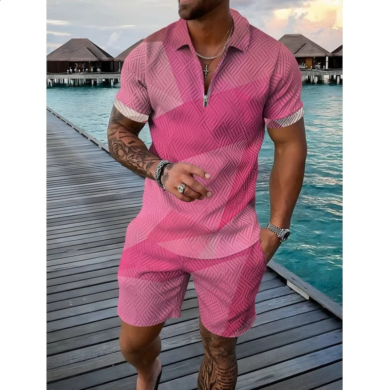 Pantaloncini Da Maschi Da Maschi Da Maschi Da Maschi Da Maschi Da Uomo In Polo Da Uomo 3D A Colore Geometria-image