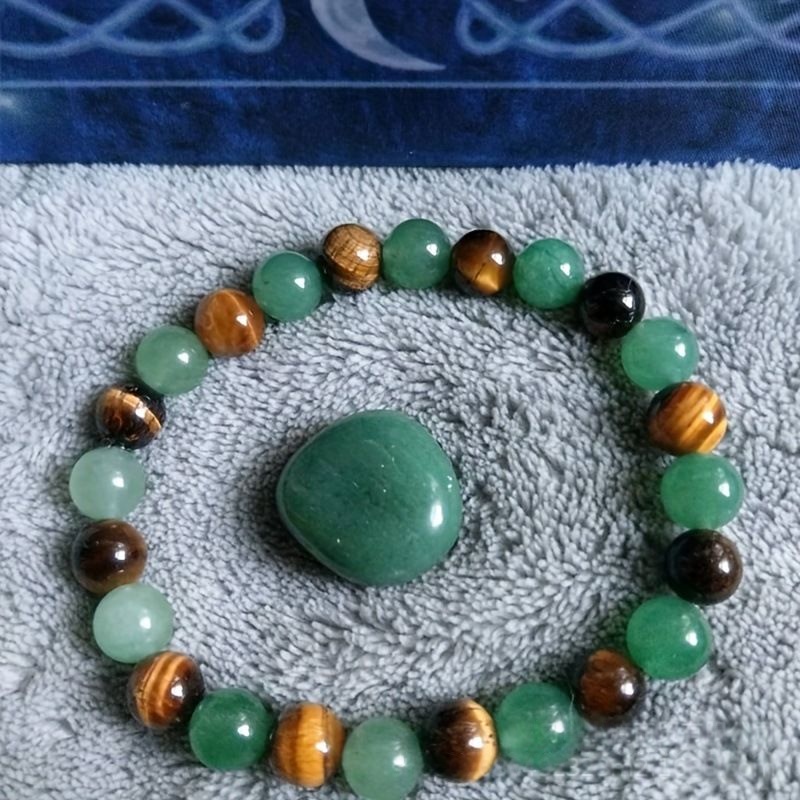 Bracelet Green Tiger Eye Gemstone Healing Stone for Delicate Daily Wear and Meaningful Jewellery Gift High Quality Texture