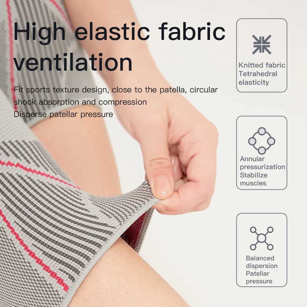 Professional Knee Support Compression Knee Sleeve Anti Slip Silicone Knee Braces for Knee Pain Meniscus Tear J250917