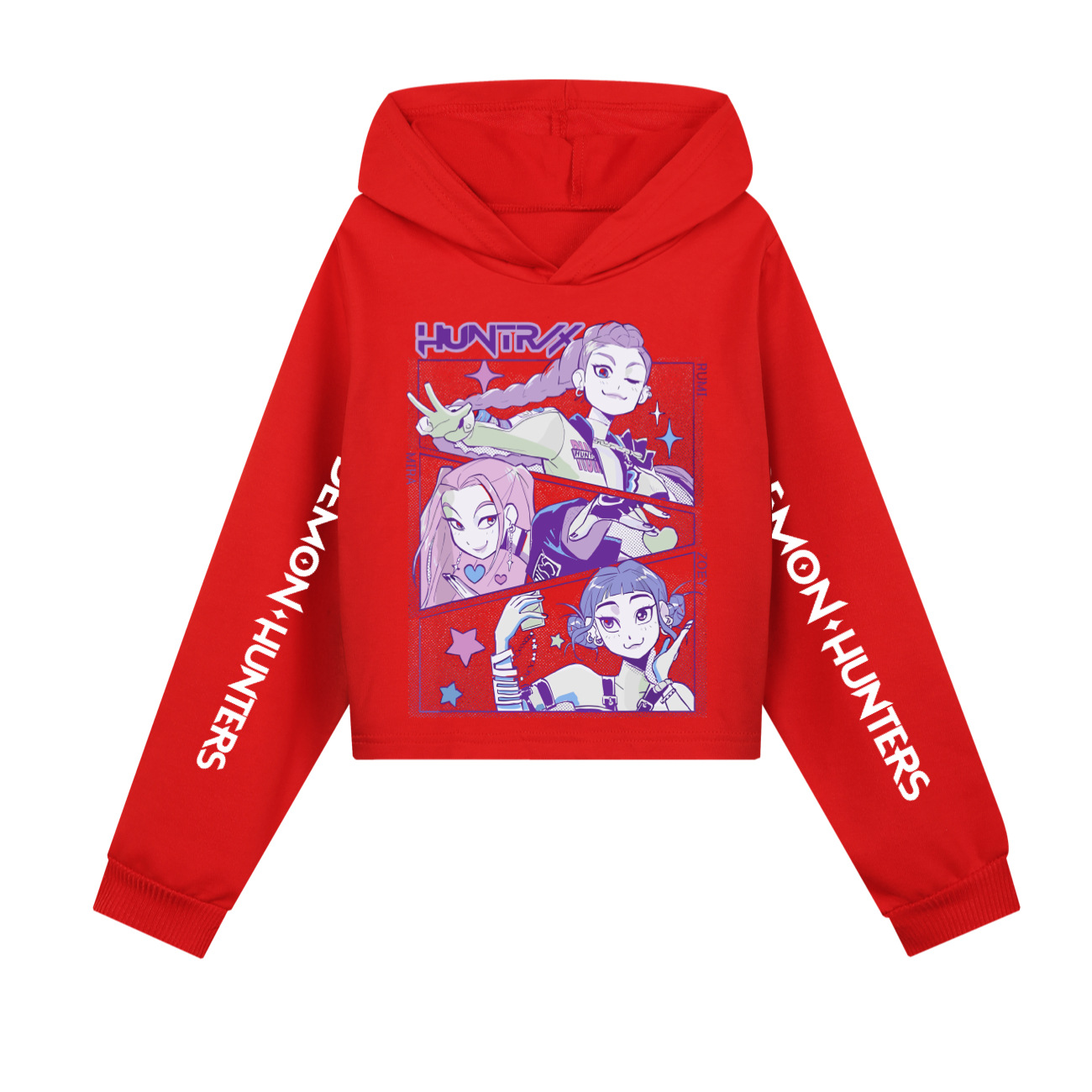 K-pop Demon Hunters Cartoon Hoodie Set Kids Hooded&Pant Pullover Sweatshirt Casual Long Sleeve Suit