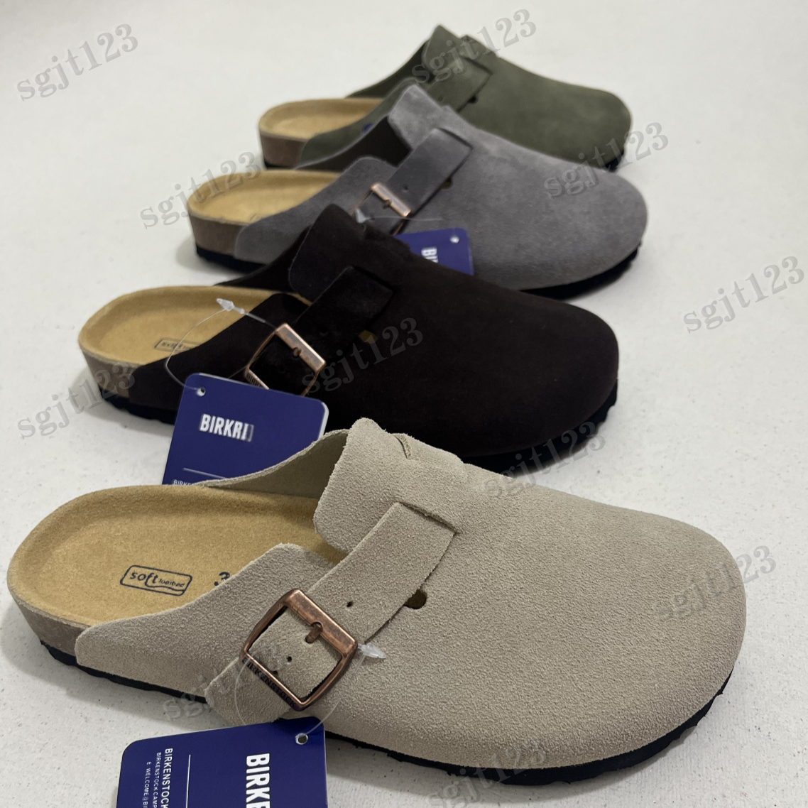 Designer Slippers Men Women Clogs Suede Leather Mules Mens Stylish Slides Outdoor Comfortable Sandals Black Brown Tan Grey Travel Casual Shoes 35-46