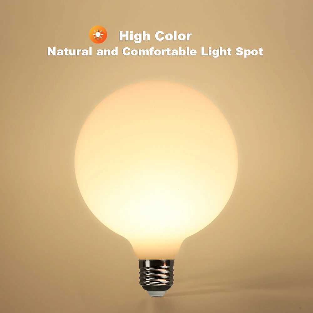 Big LED Bulb E27 AC 220V 110V G80 G95 G125 Energy Saving Global Light Lampada Ampoule Milky Light Bulb White Warm White LED Lamp C250917