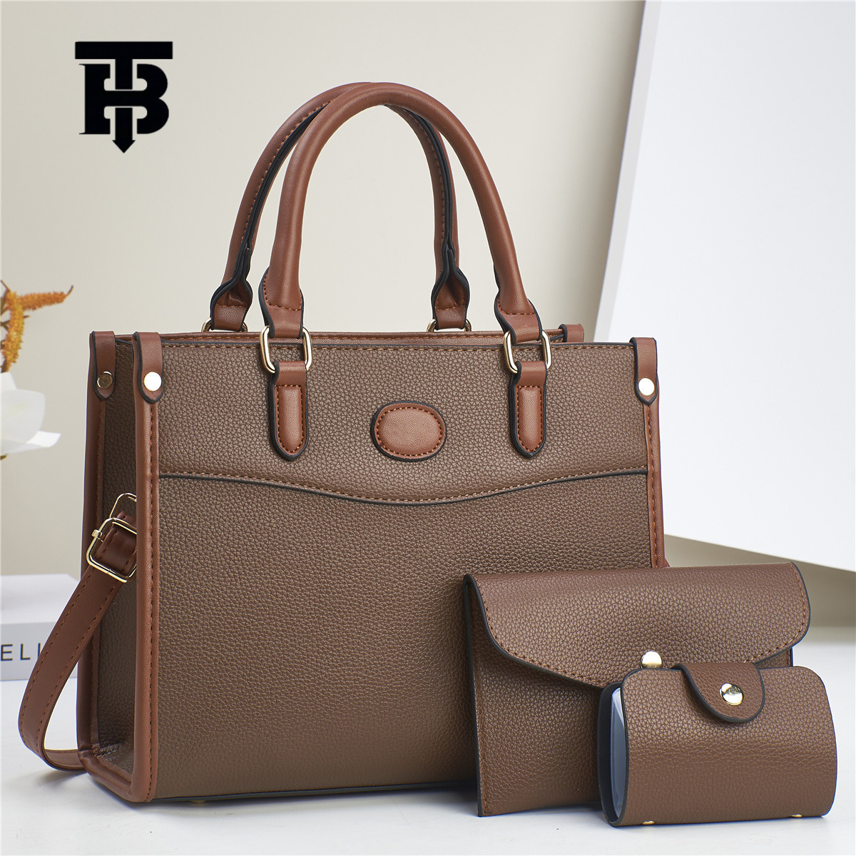 Designer Bag Mother And Child Luxury Bag Bag Three-piece Set Bag Taizhou Women's Bag Fashion Shoulder Bag Versatile Handbag Travel High-end Bag B
