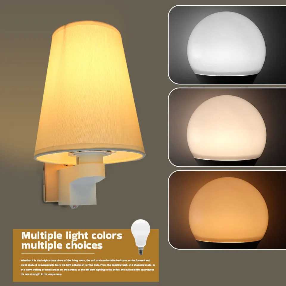 8PCS LED Bulb E27 B22 E14 AC220110V 3W 6W 9W 12W 15W 18W Brightness and Low Energy Consumption Living Room Home LED Light Bulbs C250917