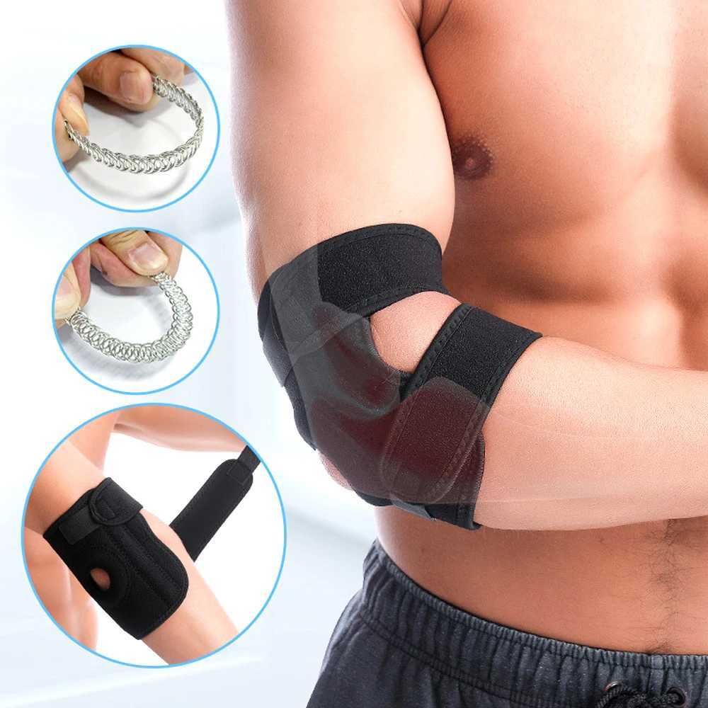 1 PCS Elbow Brace Elastic Pain Band Wrap Arm Brace Adjustable Arthritis Bandage Muscle Protective Elbow Support Tendonitis Belt J250917