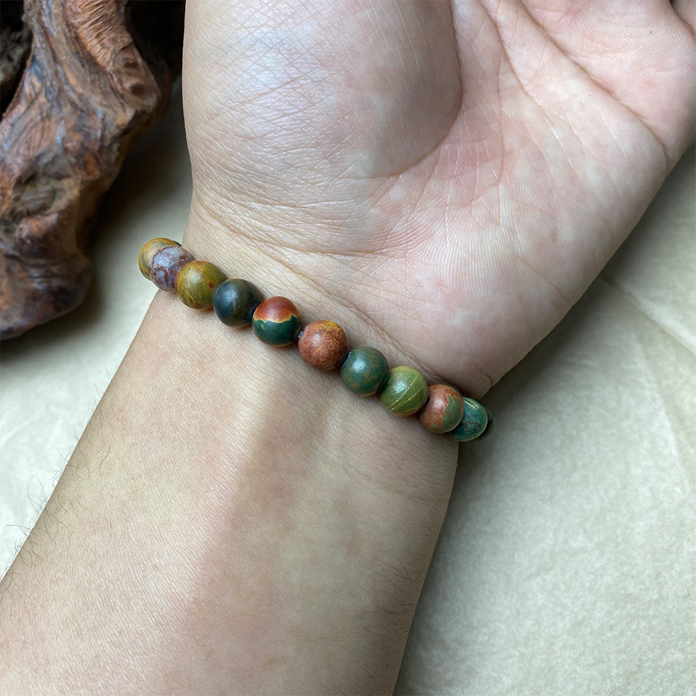 Designer Jewellery High Quality Earth Toned Multi Gemstone Healing Bracelet for Daily Wear and Gifting Natural Style Jewelry Textured Accessory