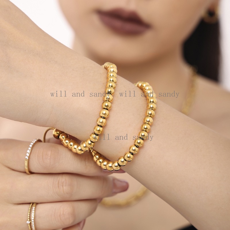 18k Gold Paper Clip Chain Bracelet for women Designer Jewelry Waterproof Stainless Steel Chain cubic zirconia snake evil eye Bracelets Bangle Cuff Lux