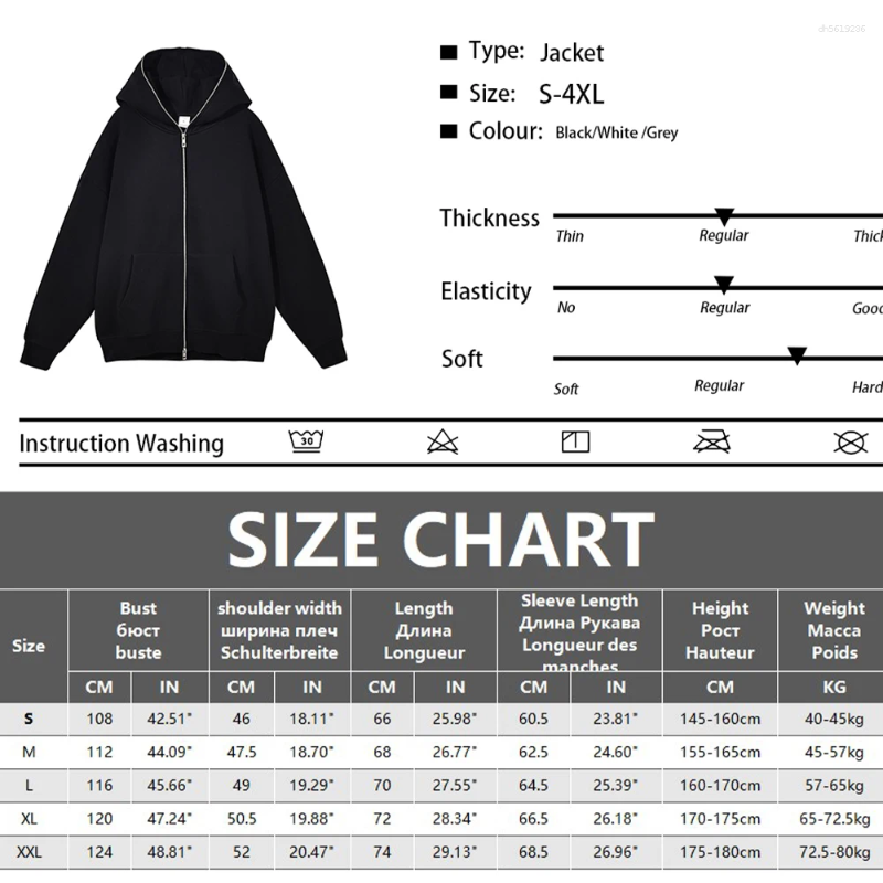 Men's Hoodies 2025 Haruku Jacket Sweatshirts Men Zip Up Retro Long Sleeve Oversized Black Hooded Sweatshirt Coats