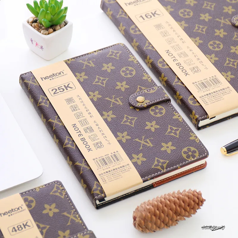 Wholesale Diary Book A5 Fashion B5 Notebook Hard Surface Copy 25K Notepad Small Portable A6 Office With Buckle Business 250818 ddmylovely