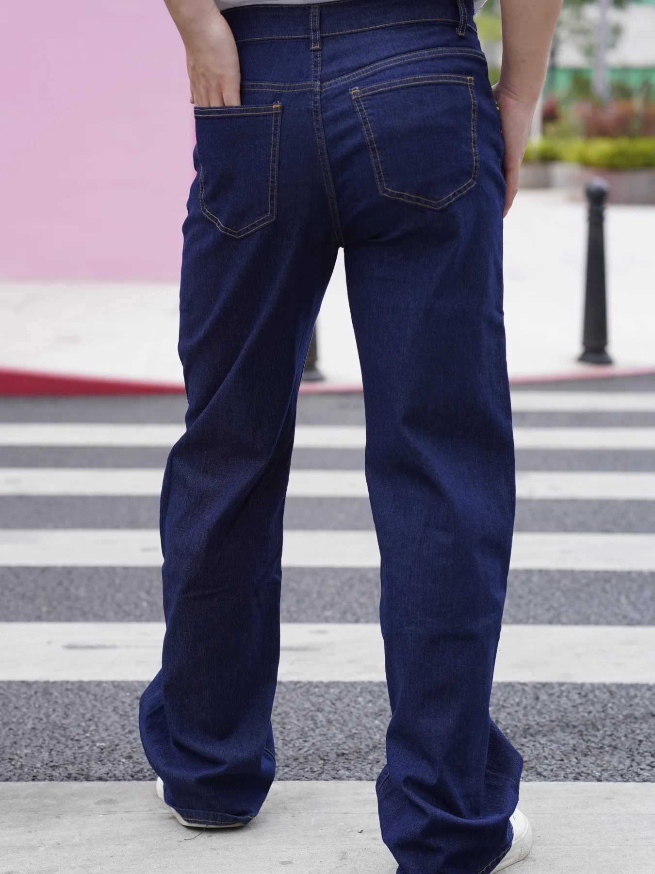 Versatile casual stretch fabric summer new style mens jeans classic blue color On sale with free shipping In stockZ250917