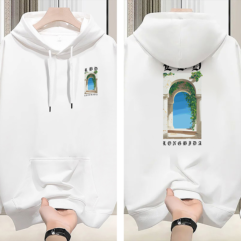 Men's Hoodies High Quality Luxurious Cotton Warm Print Pattern High-end Black And White color Fashionable Hip-Hop Classic Birthday Gift Hoodies F