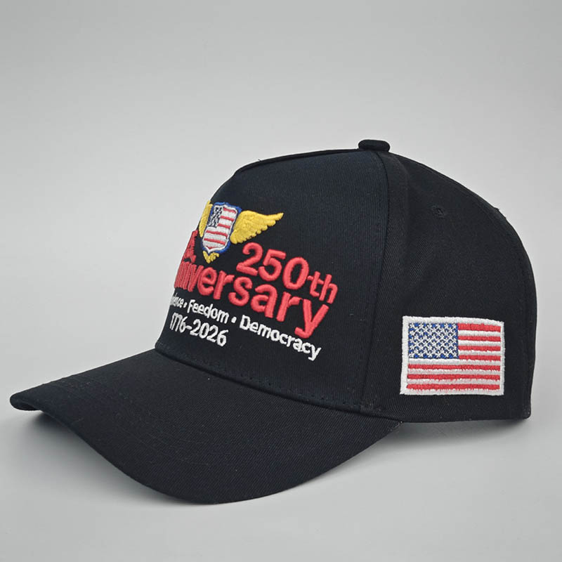 United States 250th Anniversary Hat Embroidered Baseball Cap Secure and Comfortable Fit Men Women Powerful Symbolism