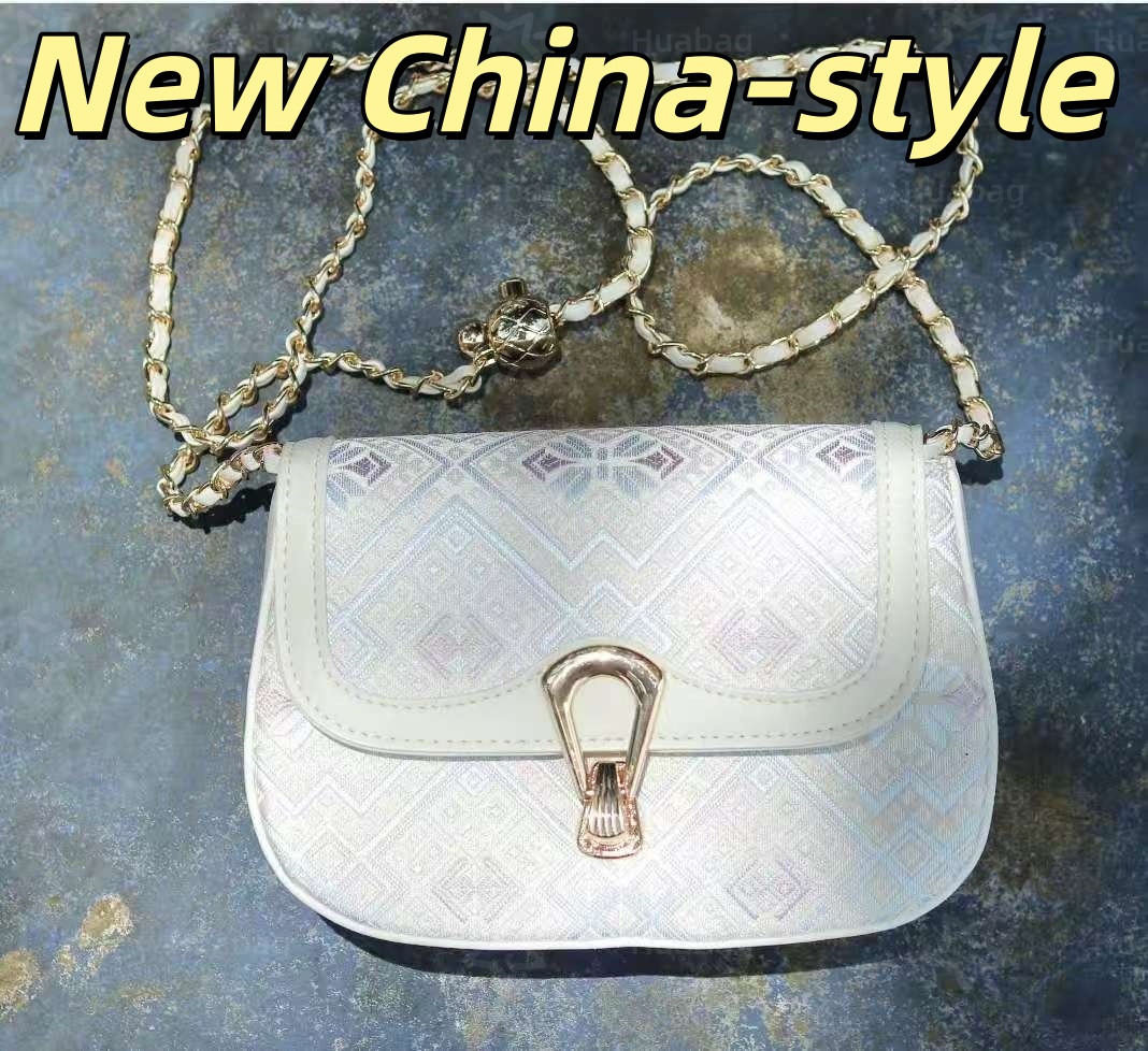 Hand Embroidery Tote Bag Luxury Designer Bag Top Shoulder Bag Purely Intangible Cultural Heritage Song Brocade New Chinese-Style Women's Bag Fash