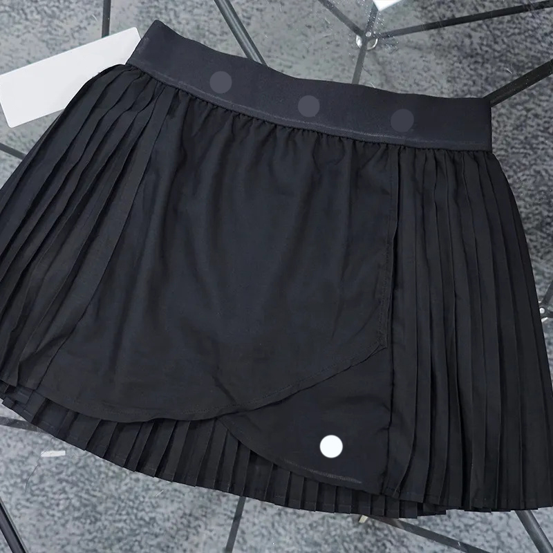 Yoga Outfit Point Tennis Skirt Anti Glare Varsity Skirt Quick Drying Breathable Sport Shorts Pleated yoga high-waisted tennis skirt fashion womens spory shirts