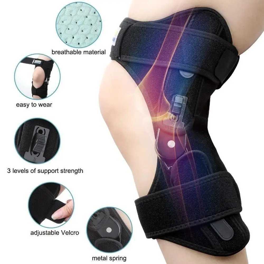 New with Powerful Rebound Springs Knee Assistive Device NonSlip Breathable Knee Protection Booster Adjustable Spring Stabilizer J250917